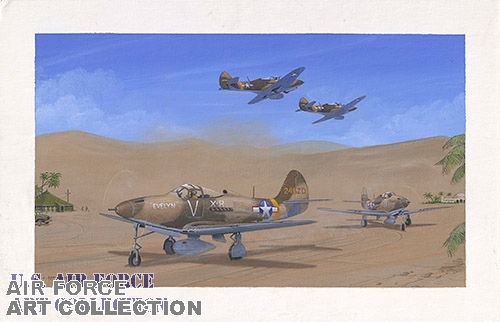 93rd Fighter Squadron, Tunisia, 1942